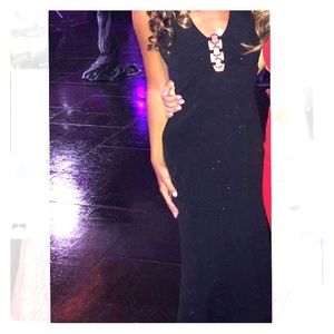 Black, sparkly gown
